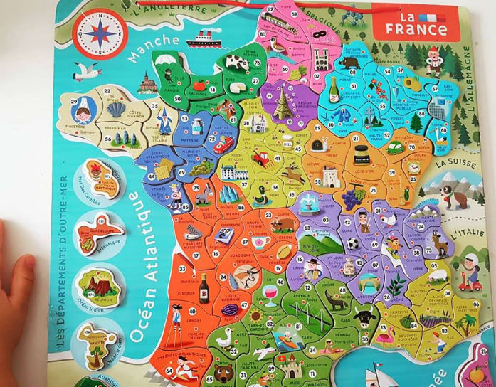 Carte de France Janod