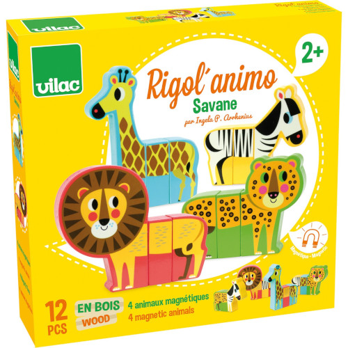 Boite du jeu magnétique Rigol'animo de Vilac