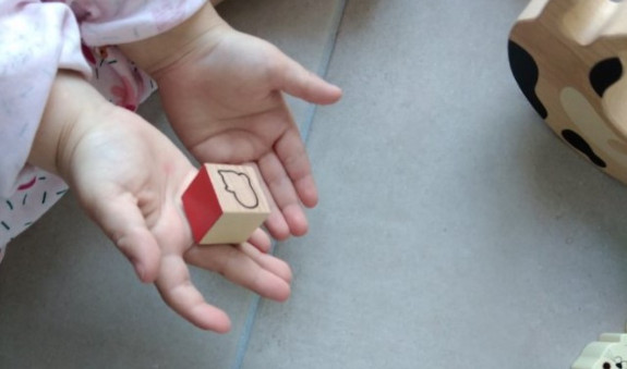 dé du jeu de mémoire mémotager