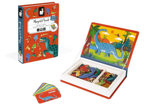jeu magnétique janod dinosaure