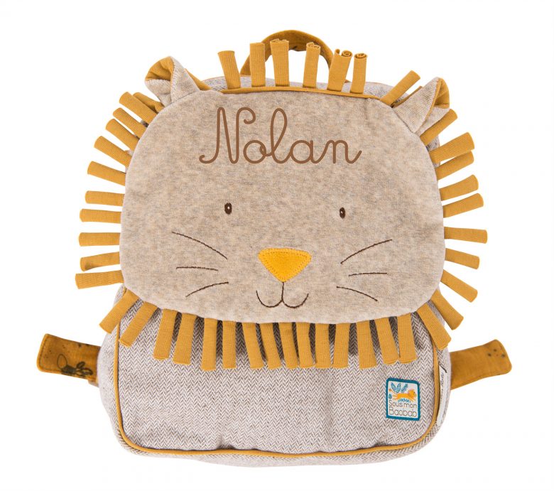 Sac à dos Lion pour enfant à personnaliser de Moulin Roty