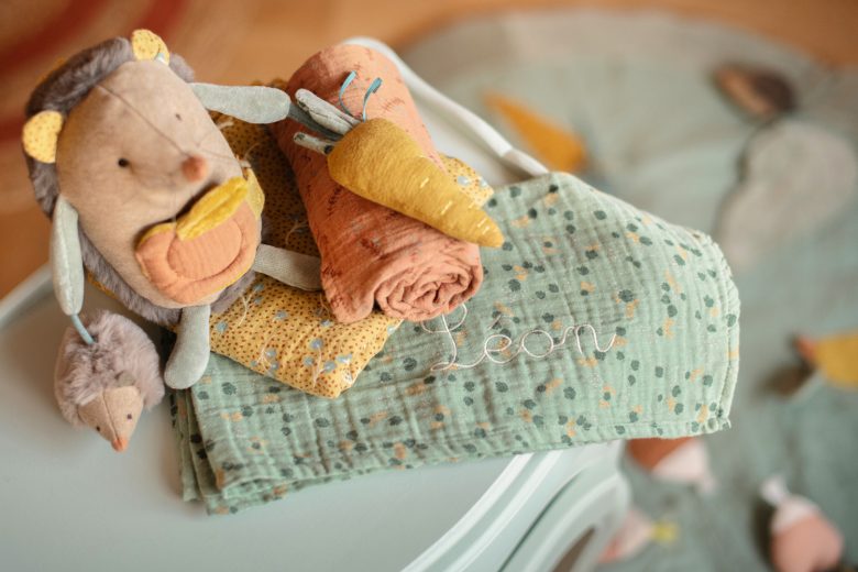 lange sauge en coton personnalisé de Moulin Roty