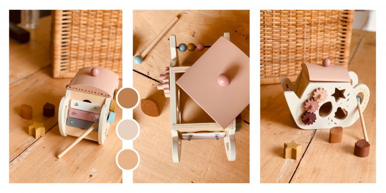 théière d'activités en bois Moulin Roty