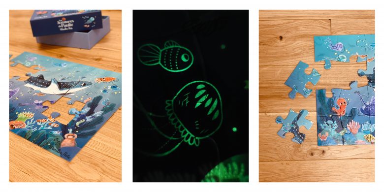 puzzle phosphorescent Les aventures de Paulie de Moulin Roty