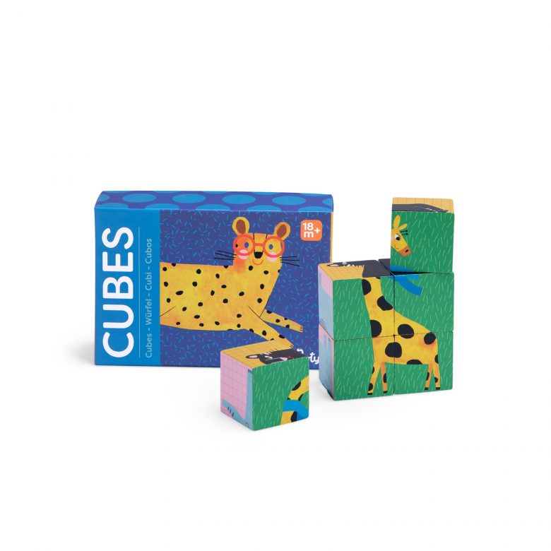 puzzle cube en bois de Moulin Roty