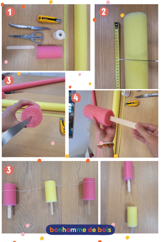 DIY facile pour réaliser des glaces en mousse