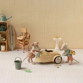 Petite soeur souris au volant