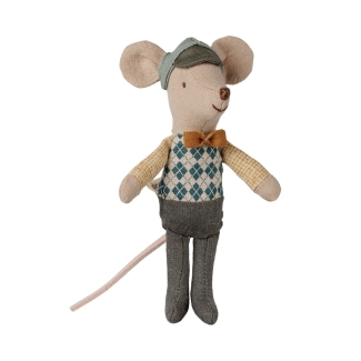 Petit frère souris au volant