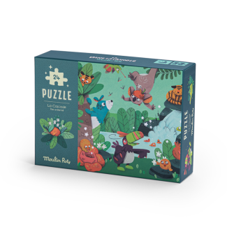 Puzzle phosphorescent La cascade 24 pcs Dans la jungle