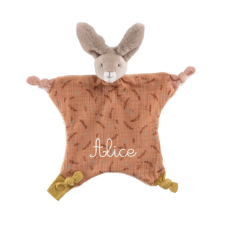 Doudou Lapin argile Trois Petits Lapins