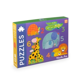 Puzzles évolutifs animaux (20 pcs) Les Toupitis