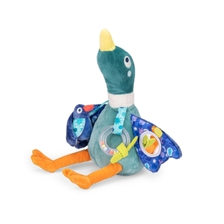 Peluche d'activités canard Léon La mare aux grenouilles