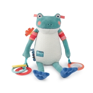 Peluche d'activités grenouille Raoul La mare aux grenouilles