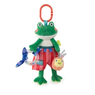 Peluche d'activités grenouille Rénato La mare aux grenouilles
