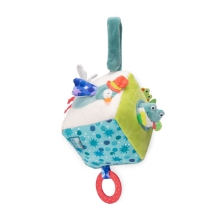 Cube d'activités tissu La mare aux grenouilles