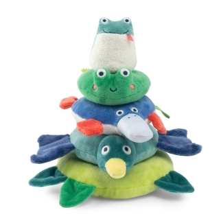 Animaux empilables tissu La mare aux grenouilles