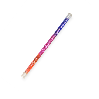 Baguette à paillettes violette et rouge Les petites merveilles