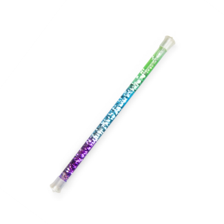 Baguette à paillettes verte et violette Les petites merveilles
