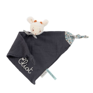 Doudou personnalisé Mouton gris Apres la pluie