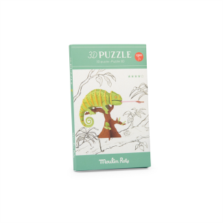 Puzzle 3D Caméléon Tout autour du monde