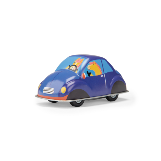 Voiture à friction bleue Les jouets métal