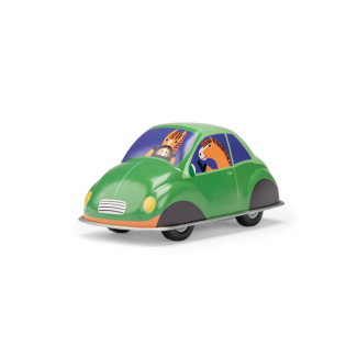 Voiture à friction verte Les jouets métal