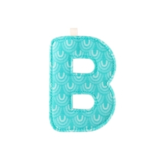 Lettre B en tissu