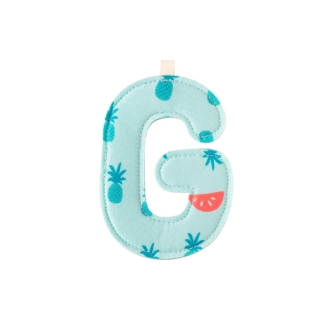 Lettre G en tissu