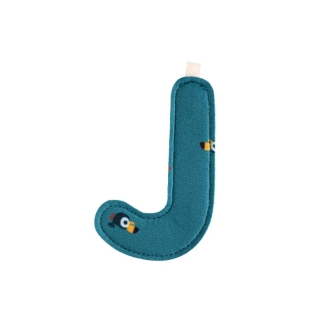 Lettre J en tissu