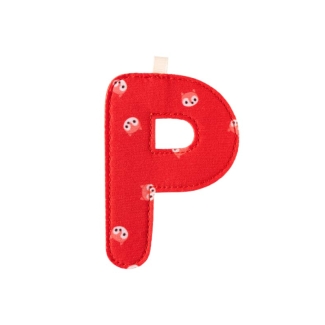 Lettre P en tissu