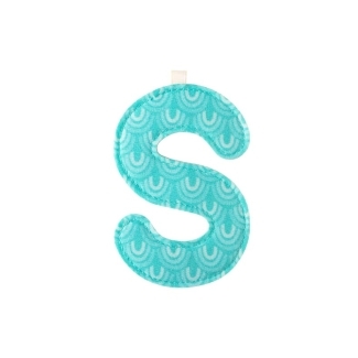 Lettre S en tissu