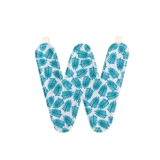 Lettre W réversible en tissu