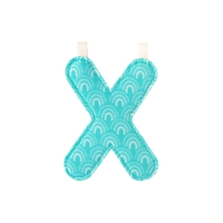 Lettre X réversible en tissu