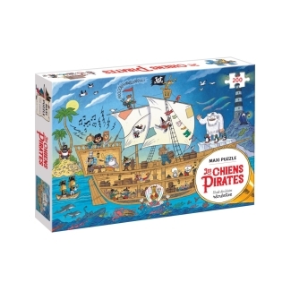 Puzzle 200 pièces Les chiens pirates