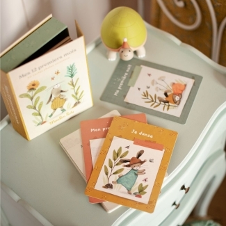 Cartes Mes 12 premiers mois Trois Petits Lapins (30 cartes)
