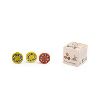 Boite de 3 disques pour lampe à histoires Trois petits lapins