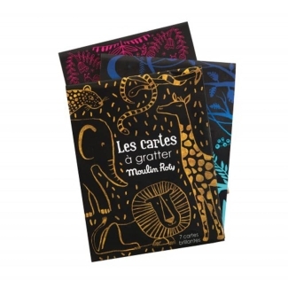 Set de 7 cartes à gratter or et argent les petites merveilles