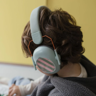 Casque antibruit vert