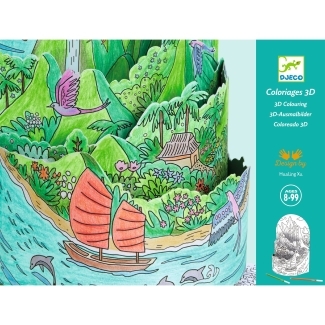 Coloriages 3D Au sommet de mon île
