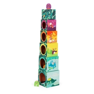 Cubes empilables Dans la jungle
