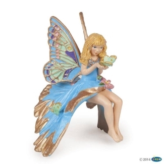 Figurine elfe enfant bleu