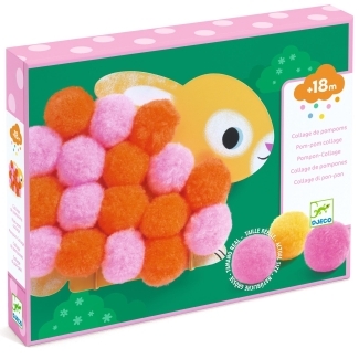 Kit créatif Collage de pompons animaux