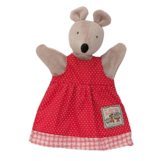 Peluche marionnette Nini la souris la grande famille