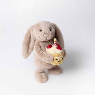 Peluche Lapin Bashful beige anniversaire