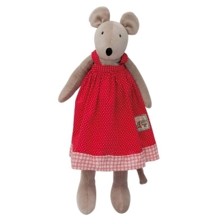 Peluche Nini la souris 50 cm la grande famille