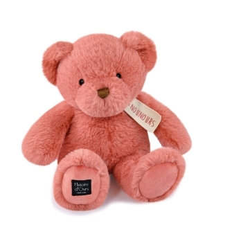 Peluche Ours rose 28 cm