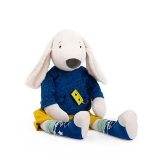 Peluche géante Chien Pilou Puce & Pilou
