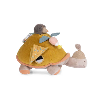 Peluche géante d'activités Tortue Trois Petits Lapins