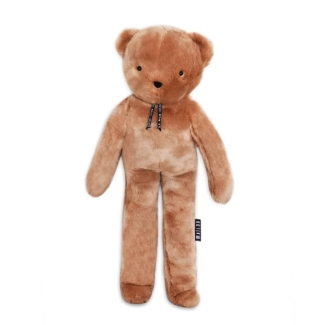 Peluche ours Bulle marron clair 80 cm made in France
