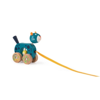 Petit jouet à tirer Zimba Dans la jungle